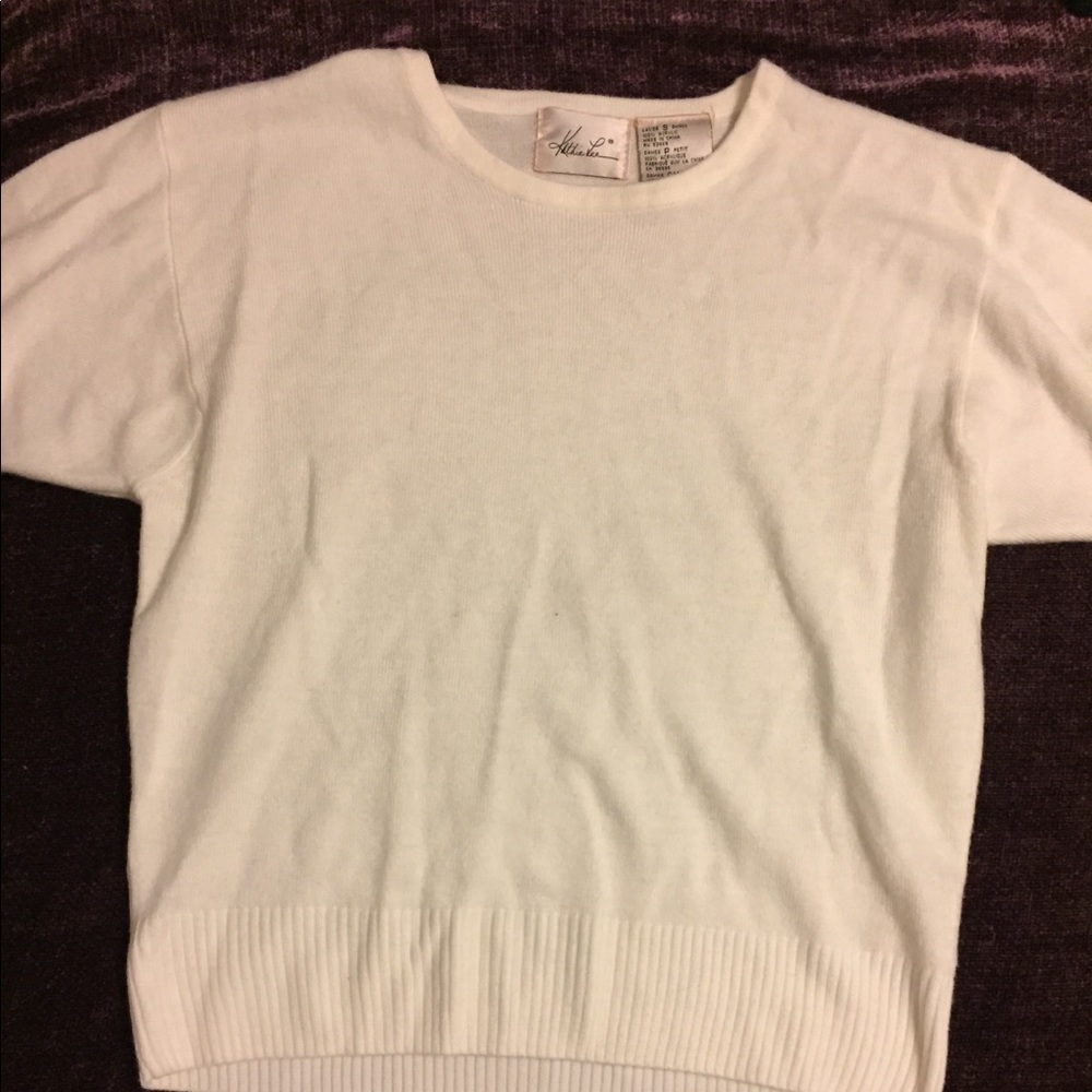 Cream sweater top